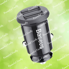 Автомобільний зарядний пристрій «BASEUS» Grain Car Charger 3.1A Dual – USB Black, CCALL-ML01