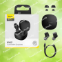 Навушники бездротові «BASEUS» Encok WM01 True Wireless TWS, Black, NGTW240001