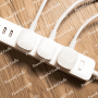 Мережевий фільтр (подовжувач) «XIAOMI» Mi Power Strip (3 розетки + 3 USB-port) Black, XMCXB01QM