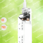 Мережевий фільтр (подовжувач) «XIAOMI» Mi Power Strip (3 розетки + 3 USB-port) Black, XMCXB01QM