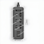 Мережевий фільтр (подовжувач) «XIAOMI» Mi Power Strip (3 розетки + 3 USB-port) Black, XMCXB01QM