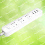 Мережевий фільтр (подовжувач) «XIAOMI» Mi Power Strip (3 розетки + 3 USB-port) Black, XMCXB01QM