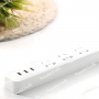 Мережевий фільтр (подовжувач) «XIAOMI» Mi Power Strip (3 розетки + 3 USB-port) Black, XMCXB01QM