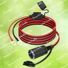 Кабель для акумулятора «YUJIE» 12V/24V, 30A, 360W, Black/Red