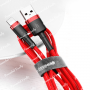Кабель «BASEUS» Cafule Cable USB for Lightning 1.5A 2.0 м Grey/Black