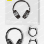 Бездротові Bluetooth навушники з мікрофоном «BASEUS» Encok D02 Pro Black