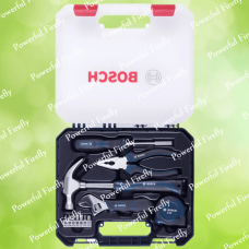 Набір багатофункціональних ручних інструментів BOSCH для ремонту із кейсом для зберігання, 12 предметів, Black / Navy Blue