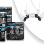 Комплект відеоспостереження на 4 IP бездротові Wi-Fi камери 3MP для вулиці/будинку «GREENVISION» GV-IP-K-W58/04